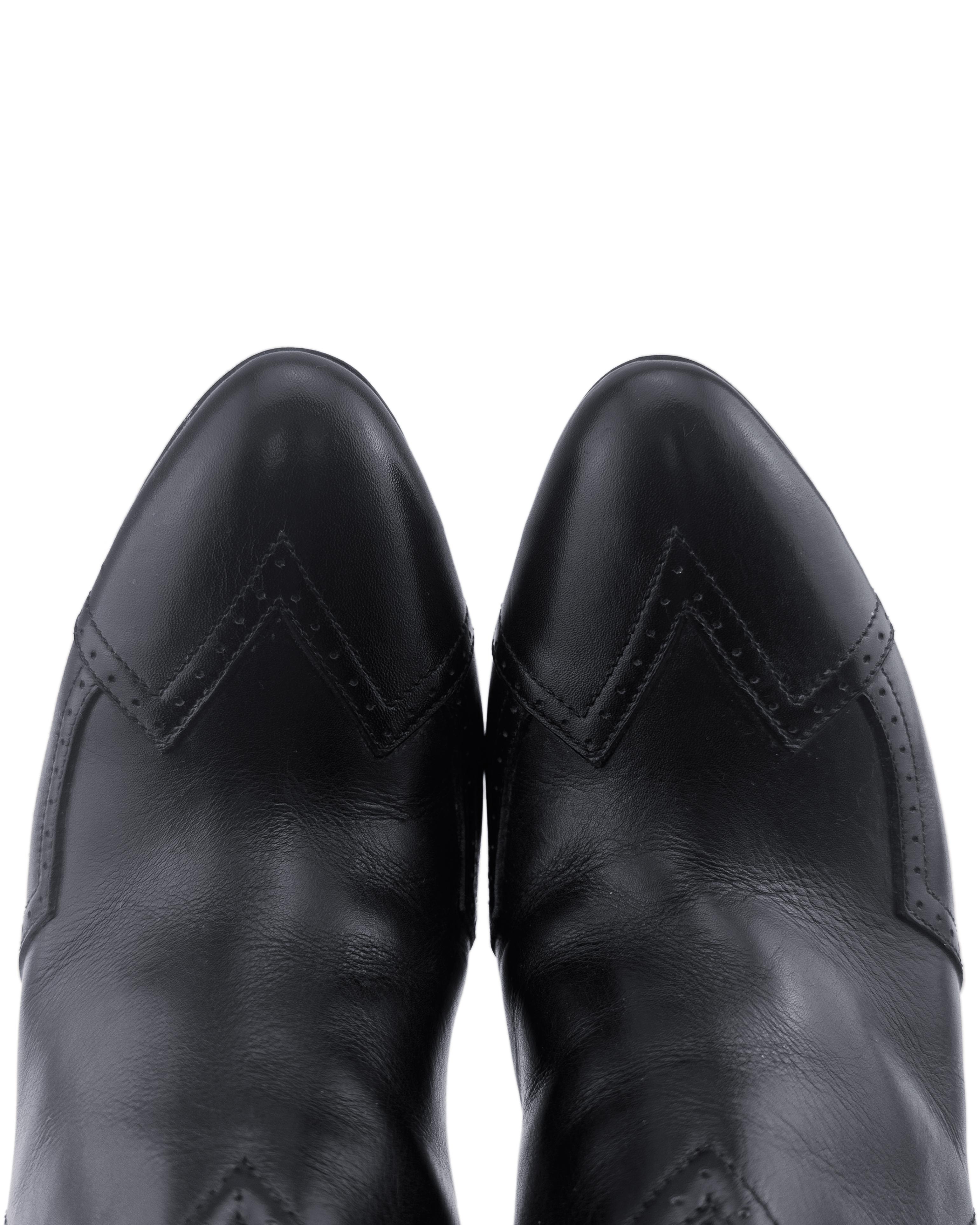 Botines Alaia de piel negra inspirados en los vaqueros del oeste en Bueno estado para la venta en Toronto, Ontario