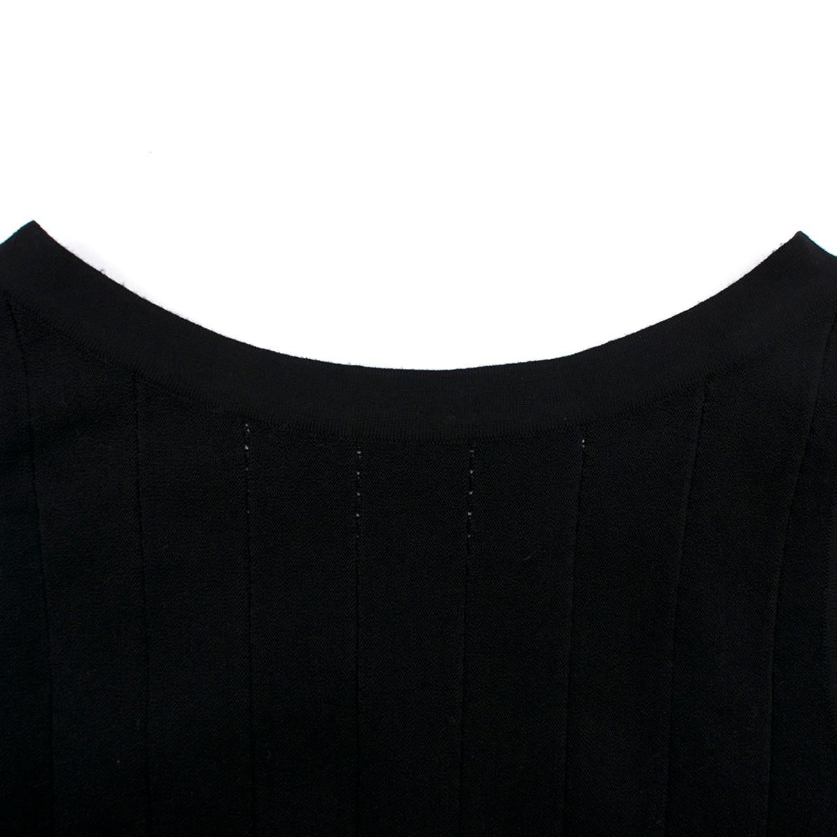 Alaia Black Maxi Fishtail Dress US 6 1