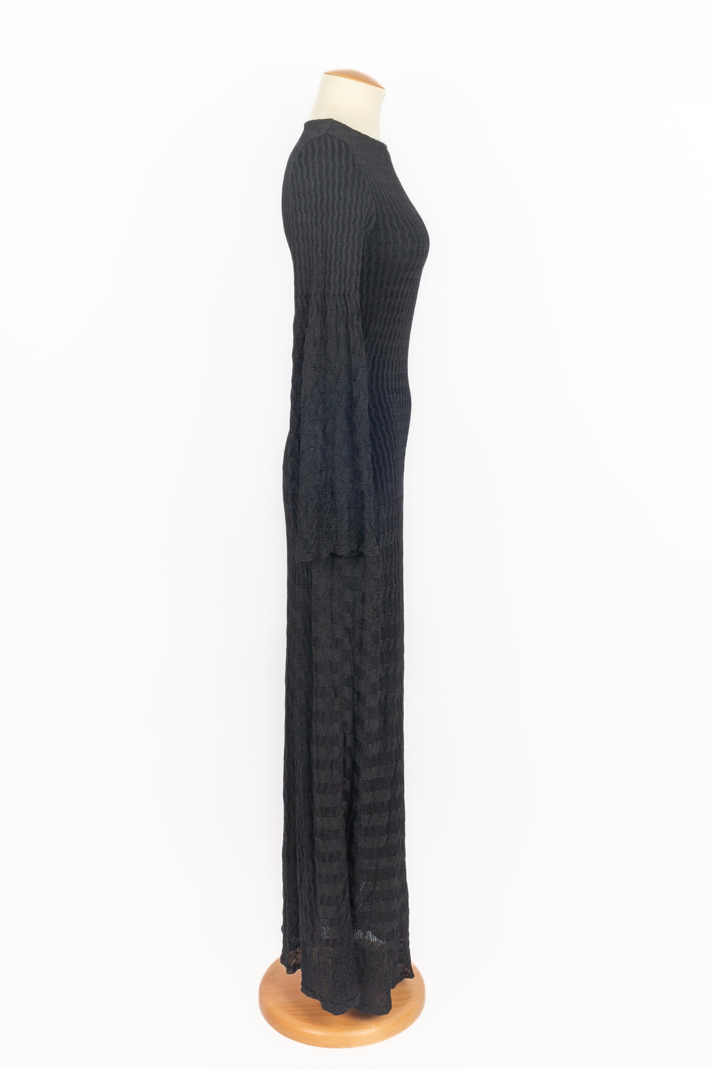 Alaïa - Robe en maille noire Excellent état - En vente à SAINT-OUEN-SUR-SEINE, FR