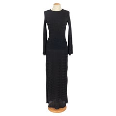 Abito a rete nero Alaïa