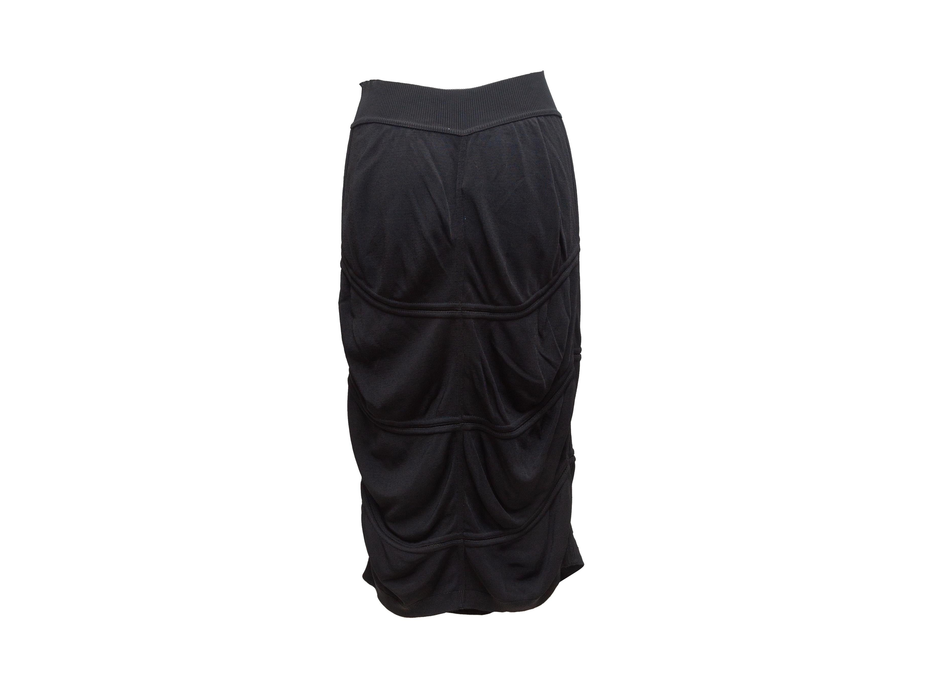 Women's Alaia Black Midi Skirt