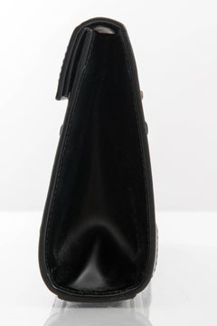 Alaia Black Perforated Leather Studded Small Clutch Bag