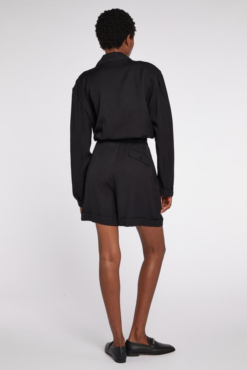 Alaïa Black Playsuit  S/S 1989 For Sale 2