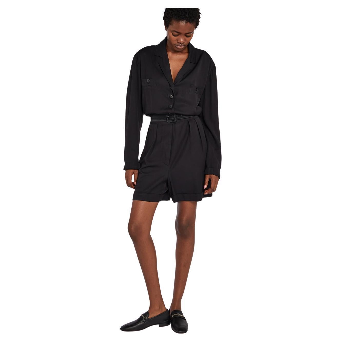 Alaïa Black Playsuit  S/S 1989 For Sale