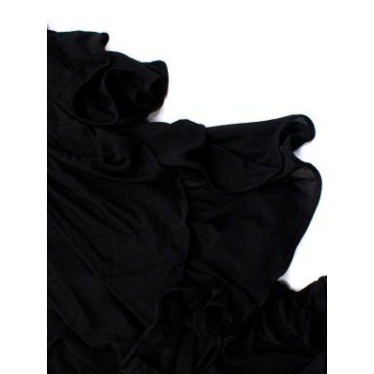 Sleeveless Aliya cut dress - Black knots on Dark Lavender (with work on front and back)