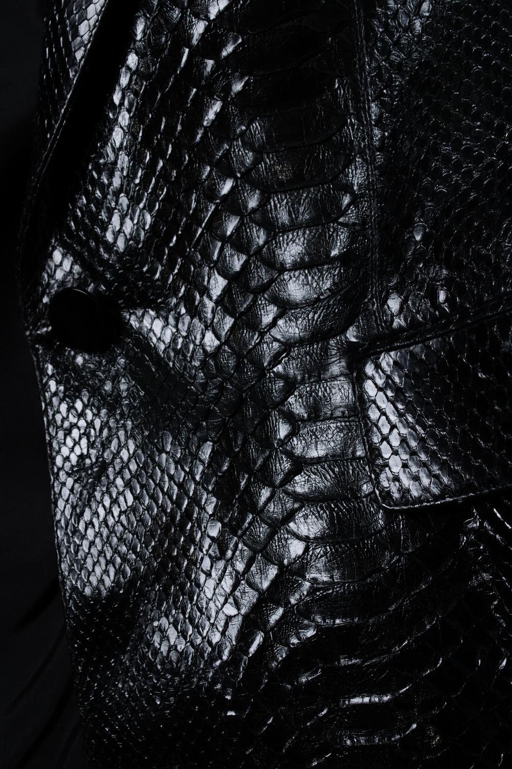 Alaia, Black Python Blazer - image 10