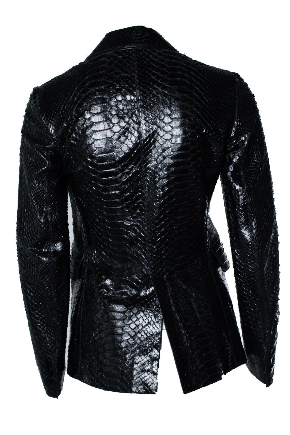 Alaia, Black Python Blazer - image 2