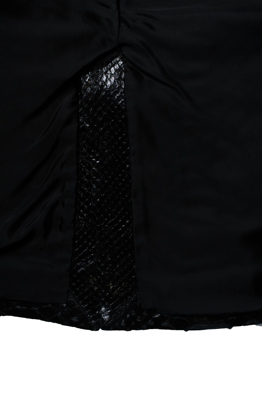 Alaia, Black Python Blazer - image 8