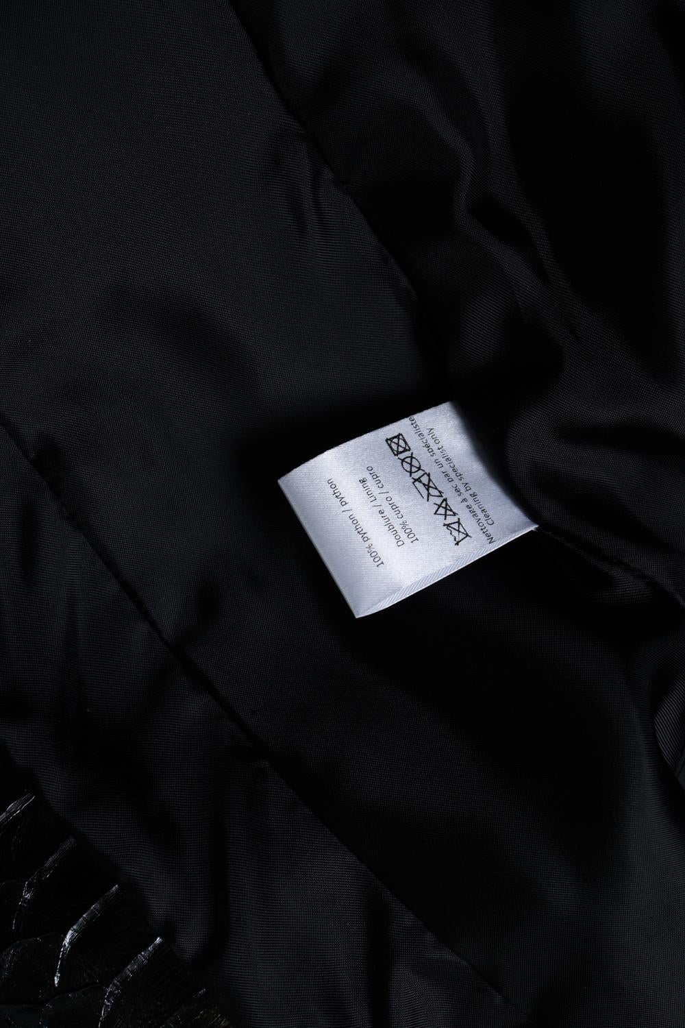 Alaia, Black Python Blazer - image 9