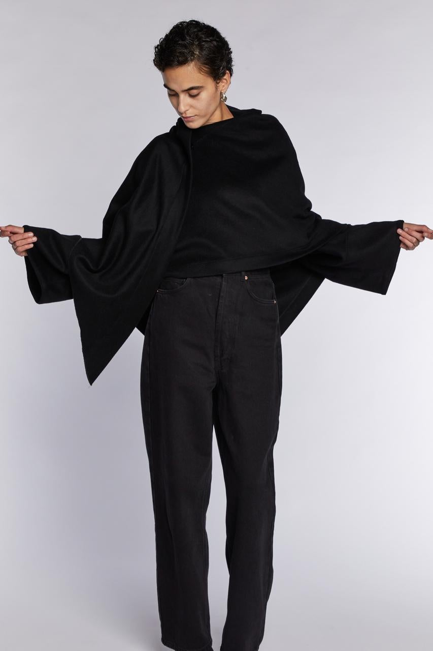 Alaïa Black Shawl Jacket A/W 83 6