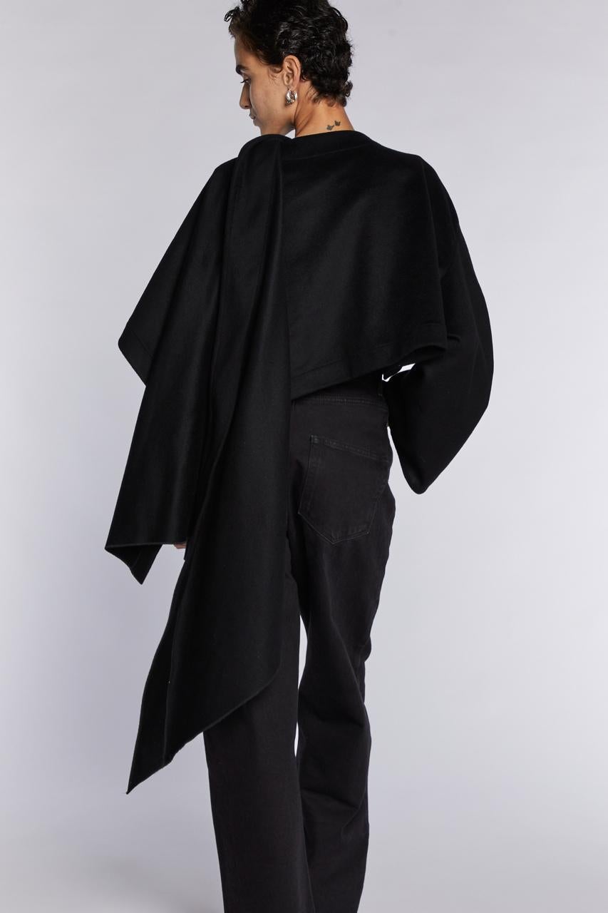 Alaïa Black Shawl Jacket A/W 83 In Excellent Condition In London, GB