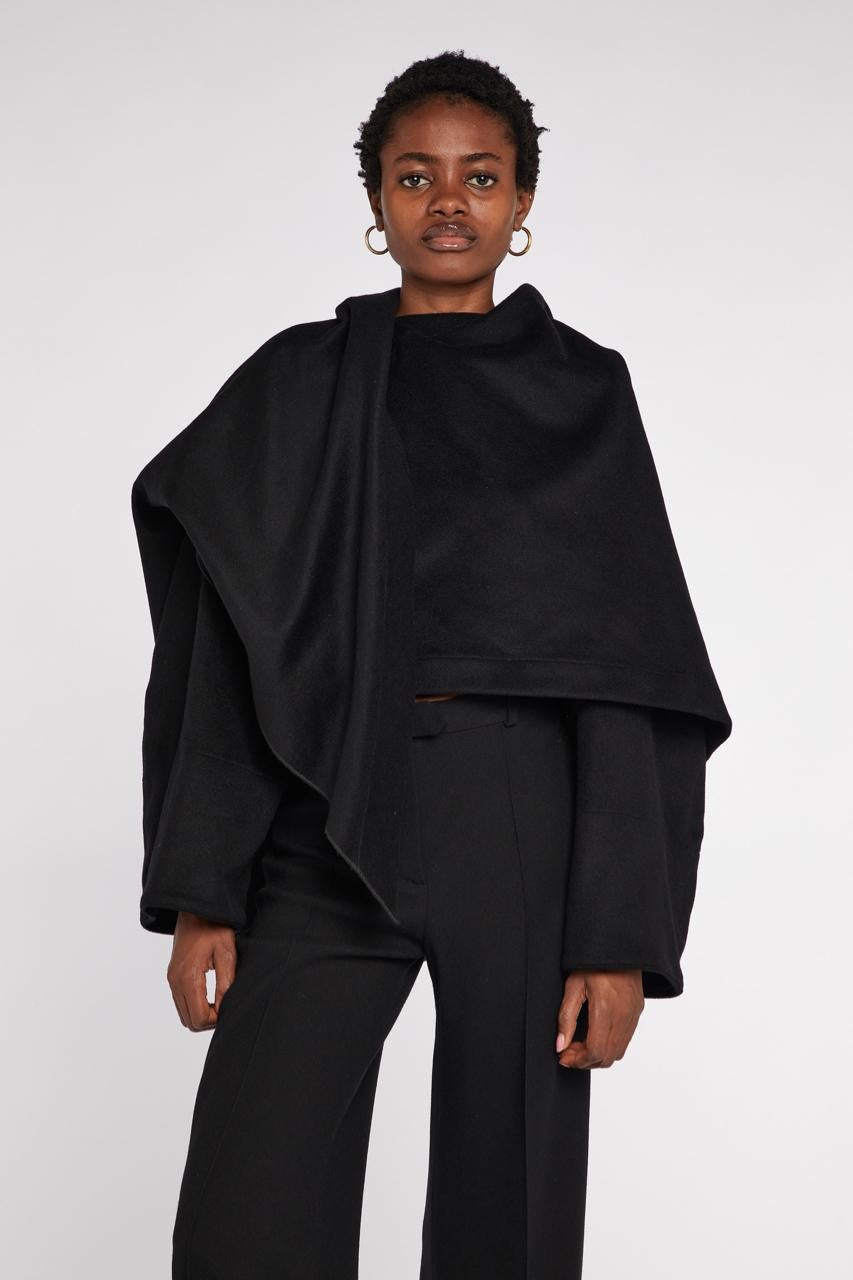 Women's Alaïa Black Shawl Jacket A/W 83