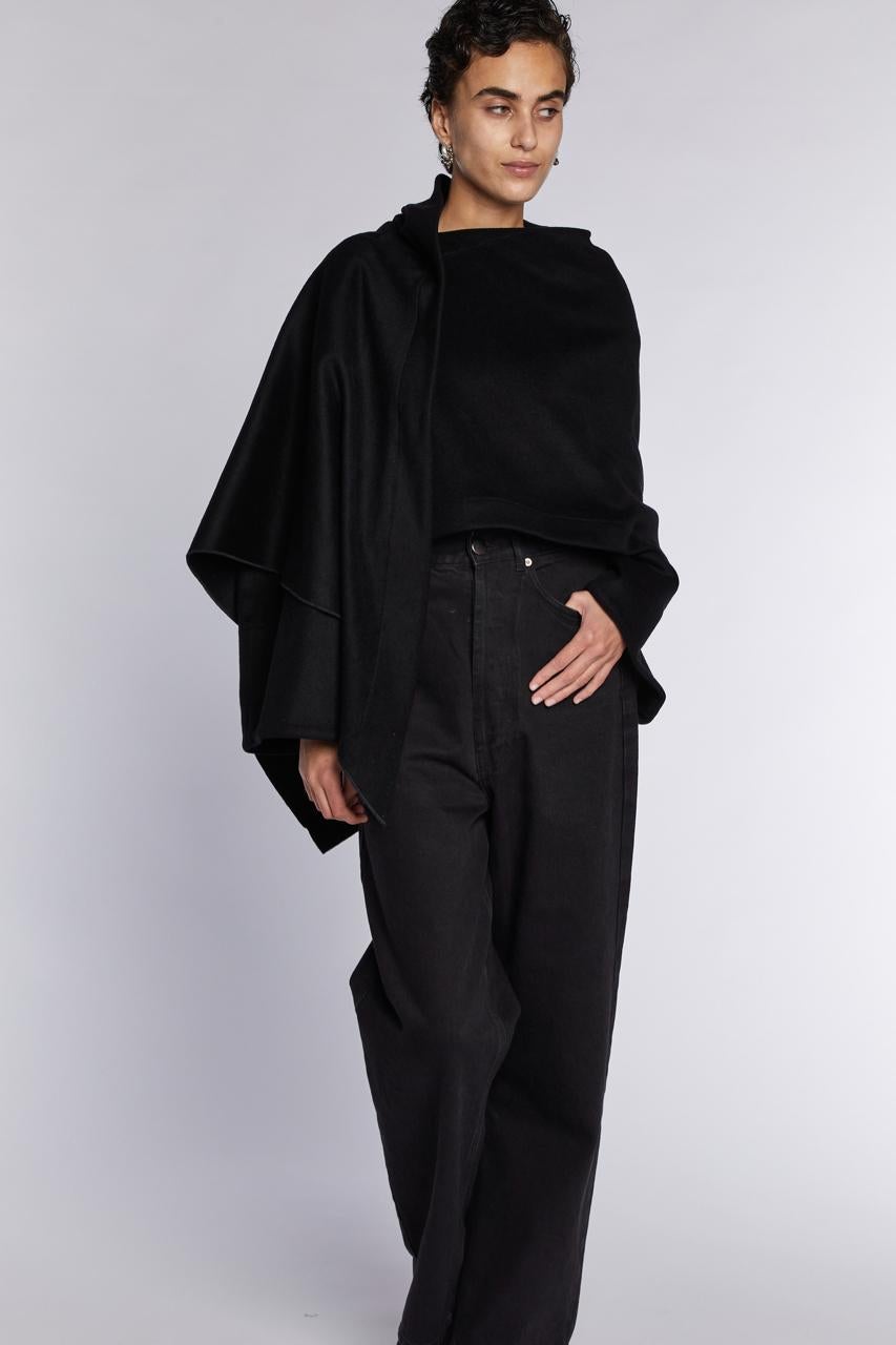 Alaïa Black Shawl Jacket A/W 83 2