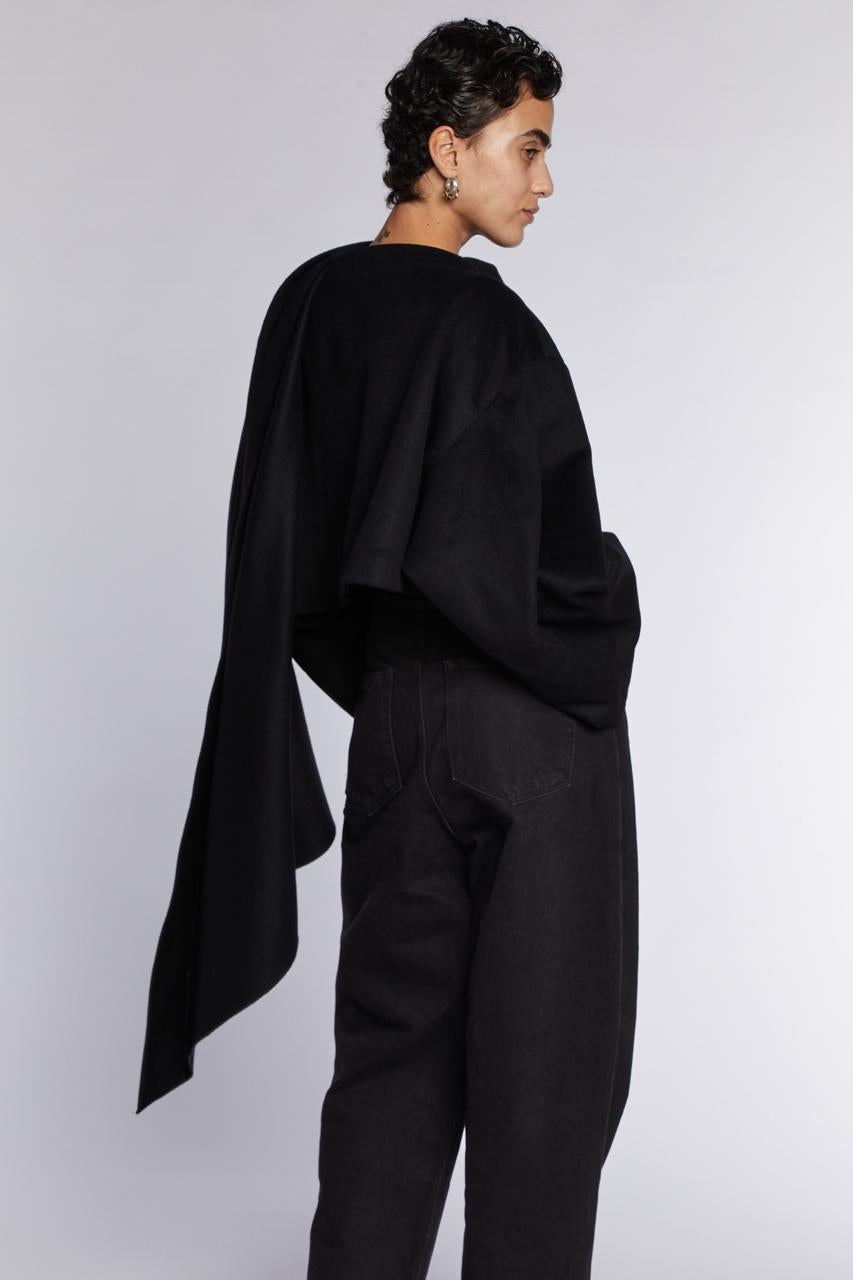Alaïa Black Shawl Jacket A/W 83 3