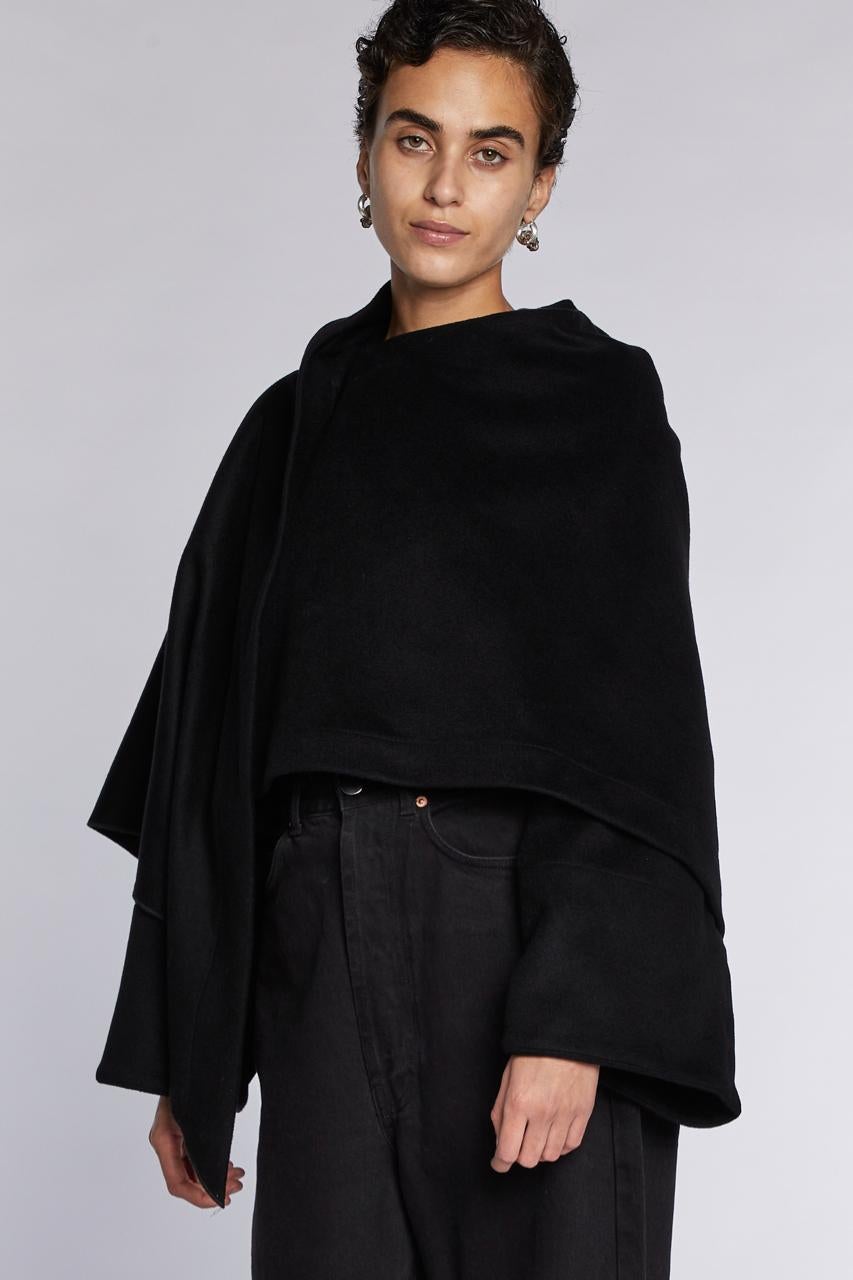 Alaïa Black Shawl Jacket A/W 83 4