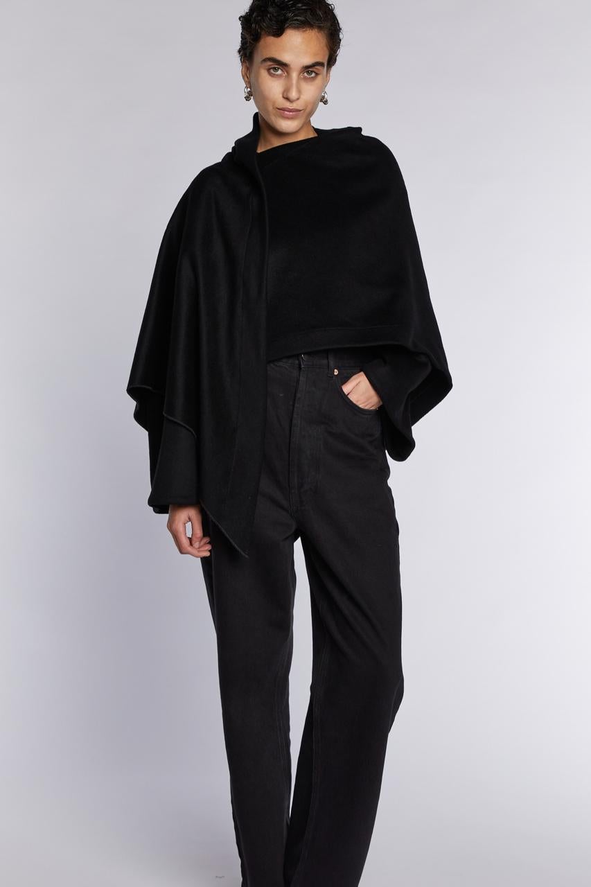 Alaïa Black Shawl Jacket A/W 83 5