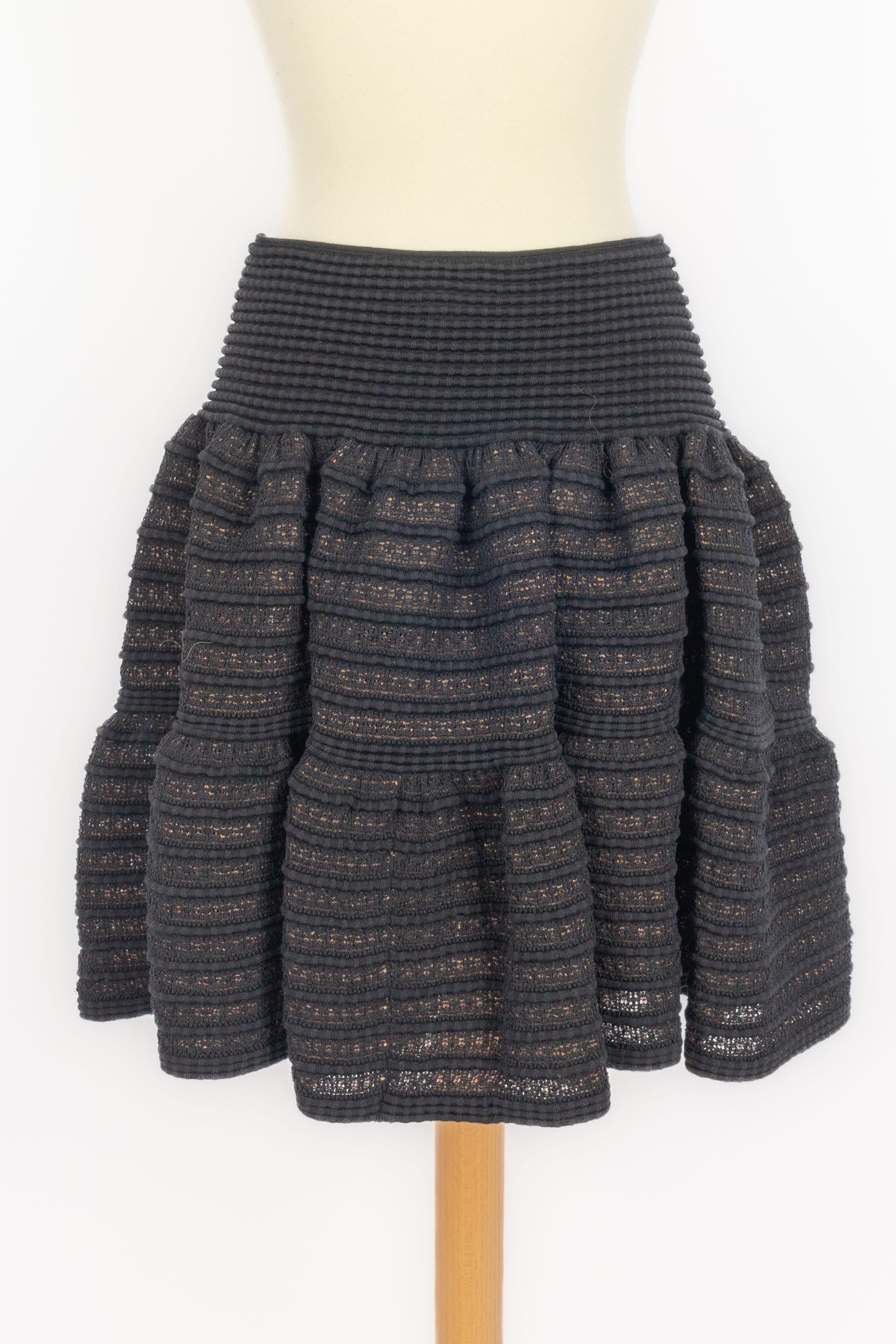 Schwarzer Alaïa-Rock Damen im Angebot