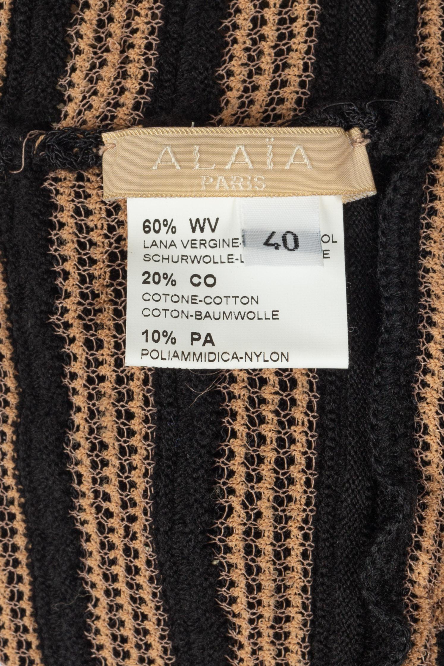 Schwarzer Alaïa-Rock im Angebot 4