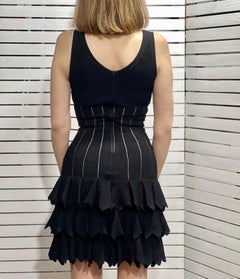 Alaia Black Sleeveless Flare Dress
