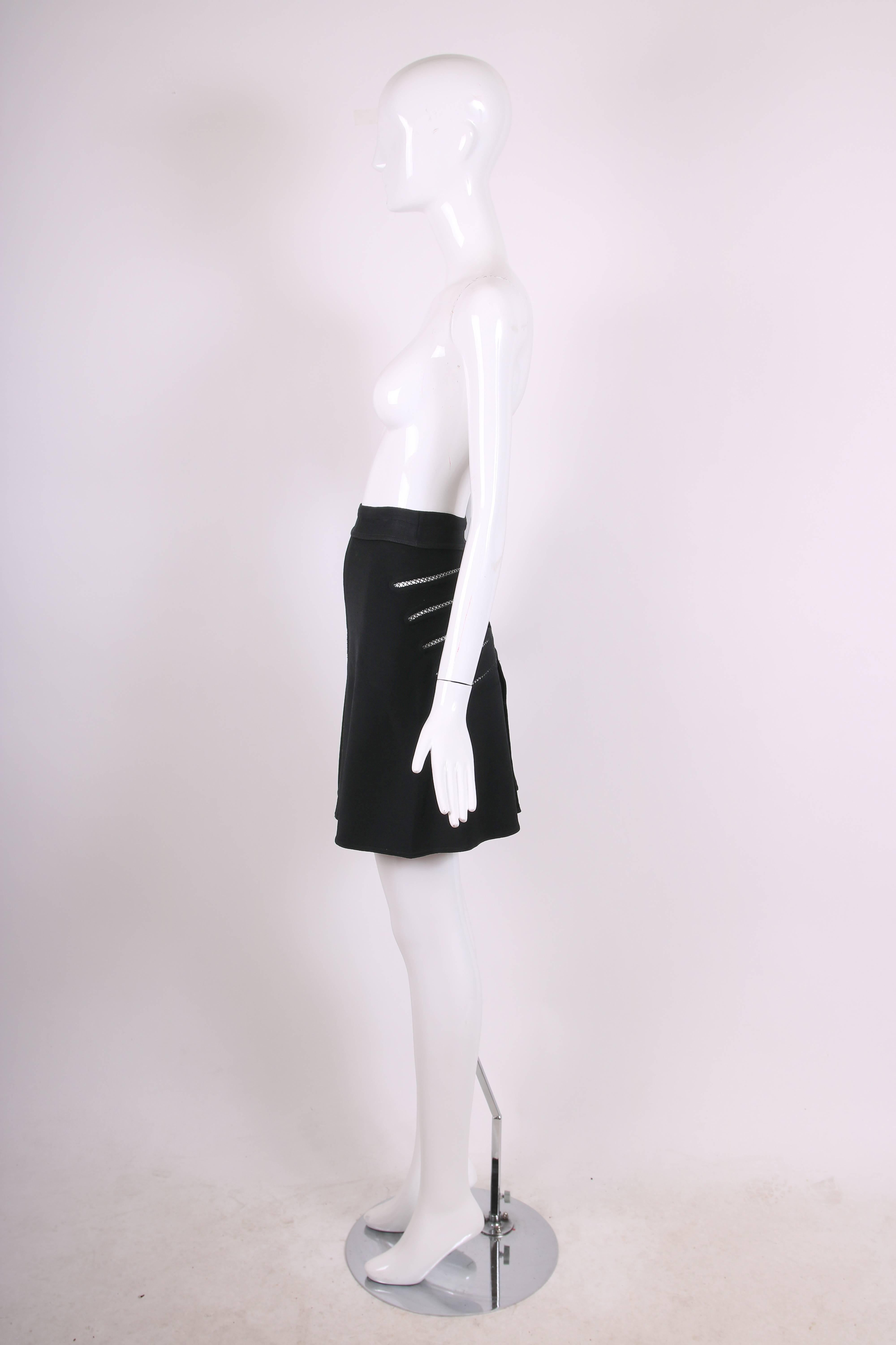 black stretch skirt