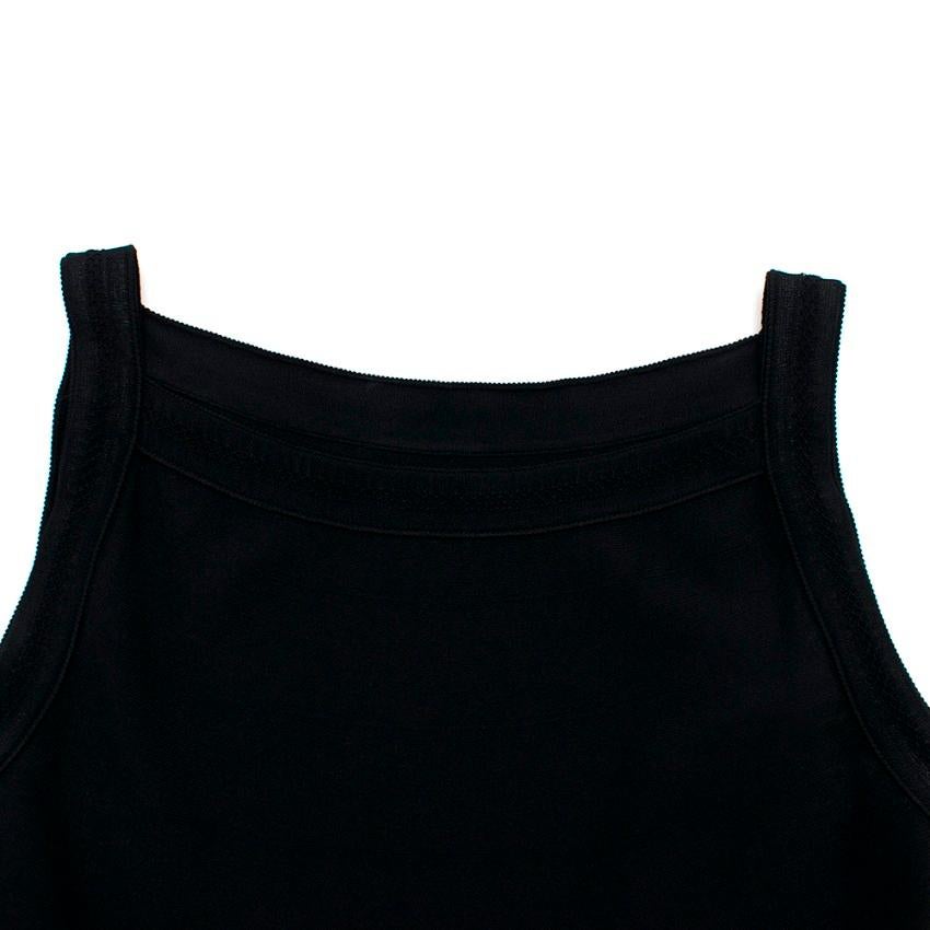 Alaia Black Stretch Knit Midi Dress - Size Estimated S/M In New Condition For Sale In London, GB