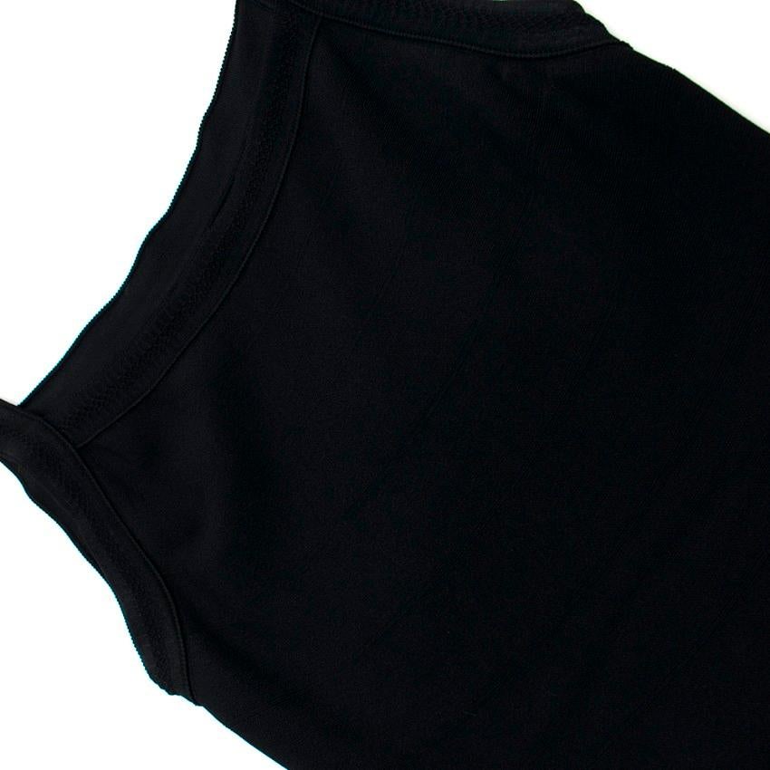 Women's Alaia Black Stretch Knit Midi Dress - Size Estimated S/M For Sale