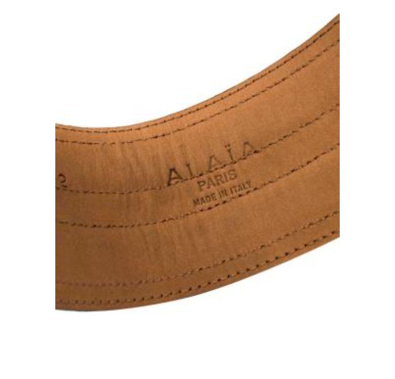 Alaia Black Suede Corset Belt - Size 70 2
