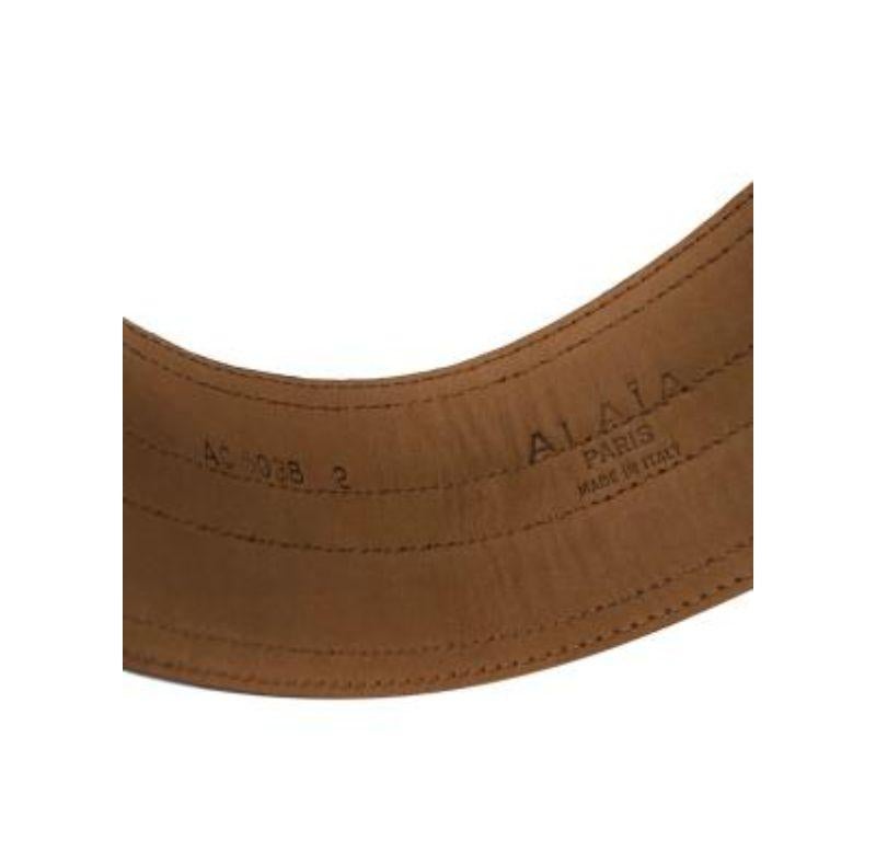 Alaia Black Suede Corset Belt - Size 70 4