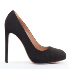 ALAIA escarpins à talon haut en cuir velours noir EU35.5