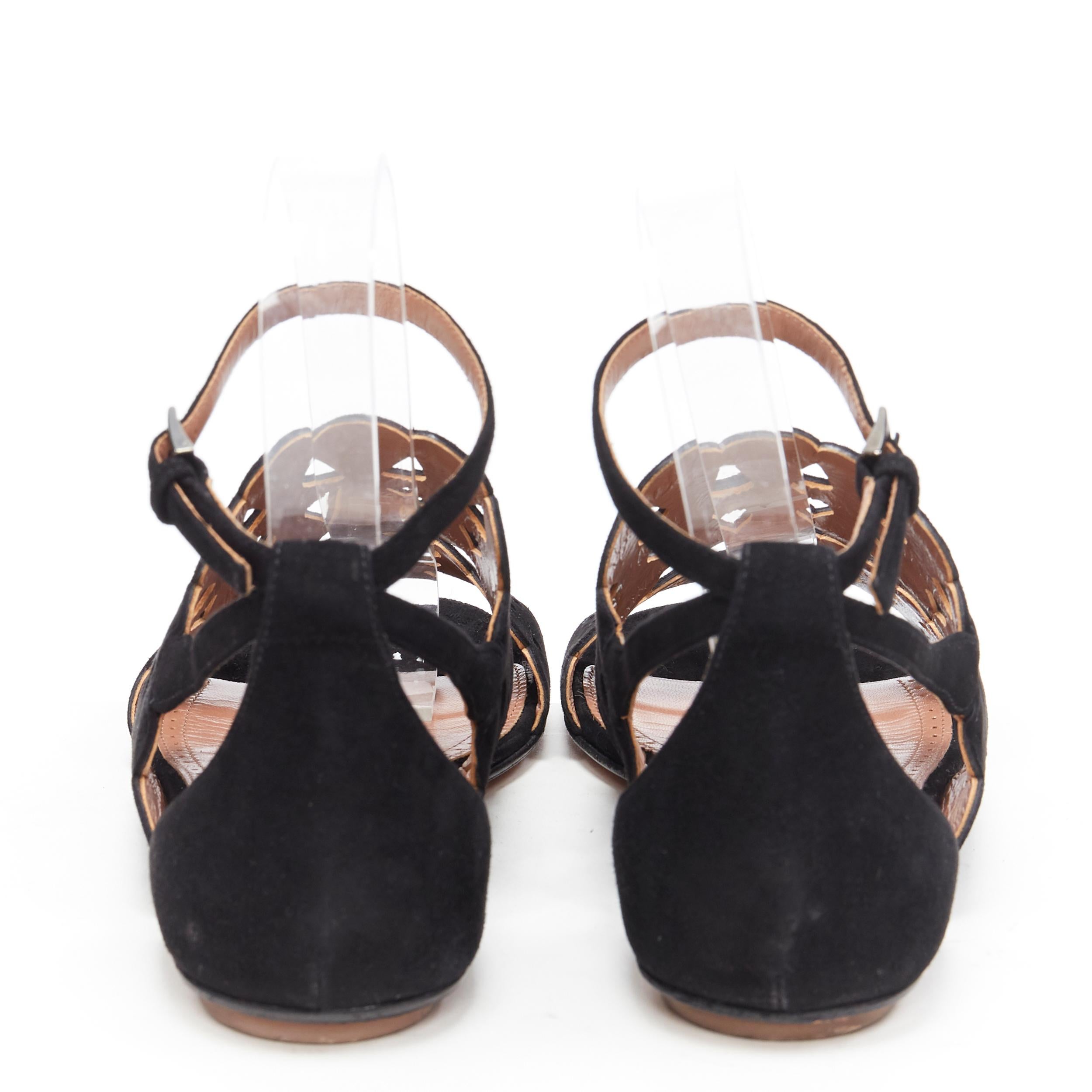 black suede sandals flat