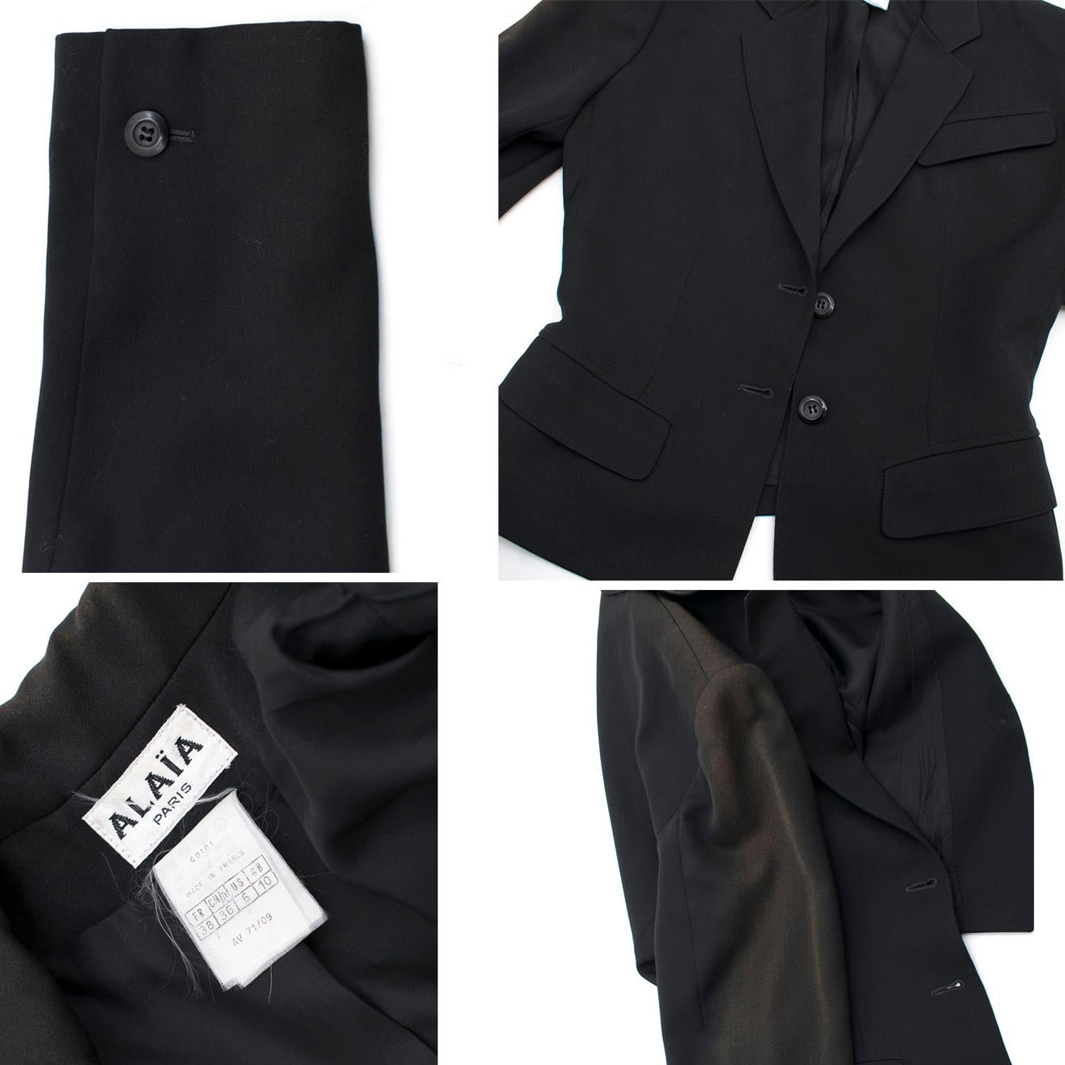 Alaia Black Suit US 4 6