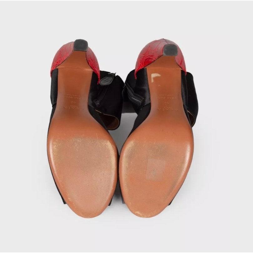 Talons aiguilles en textile noir Alaïa - Taille 40 en vente 1