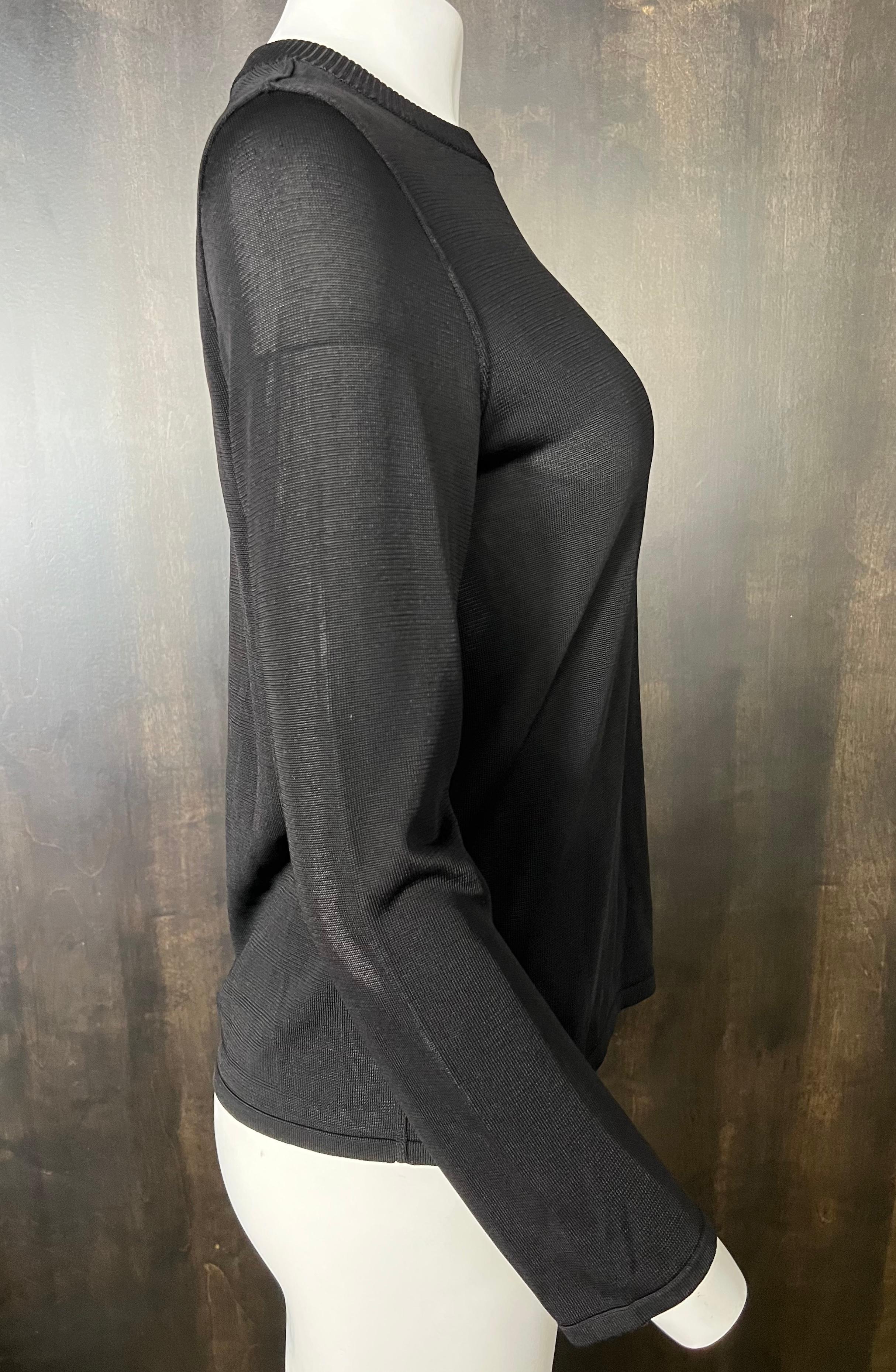 Women's Alaia Black Top, XS For Sale