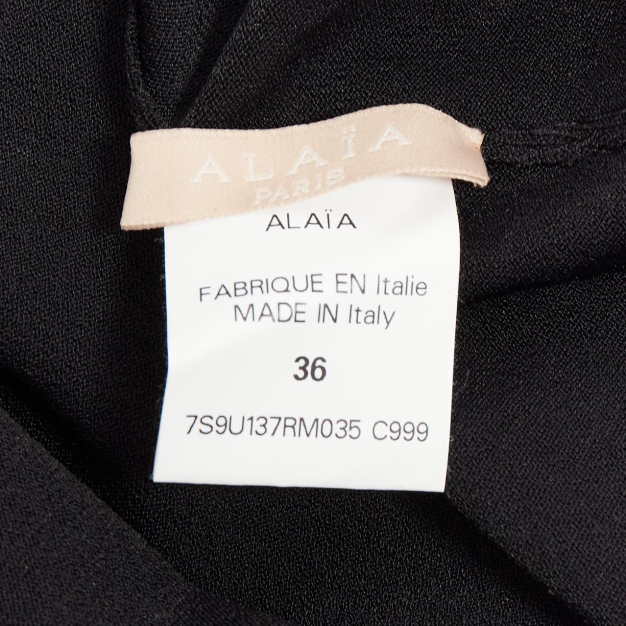 S.I.V.A. nero in misto viscosa con scollo a V, t-shirt e body top FR36 S. in vendita 3