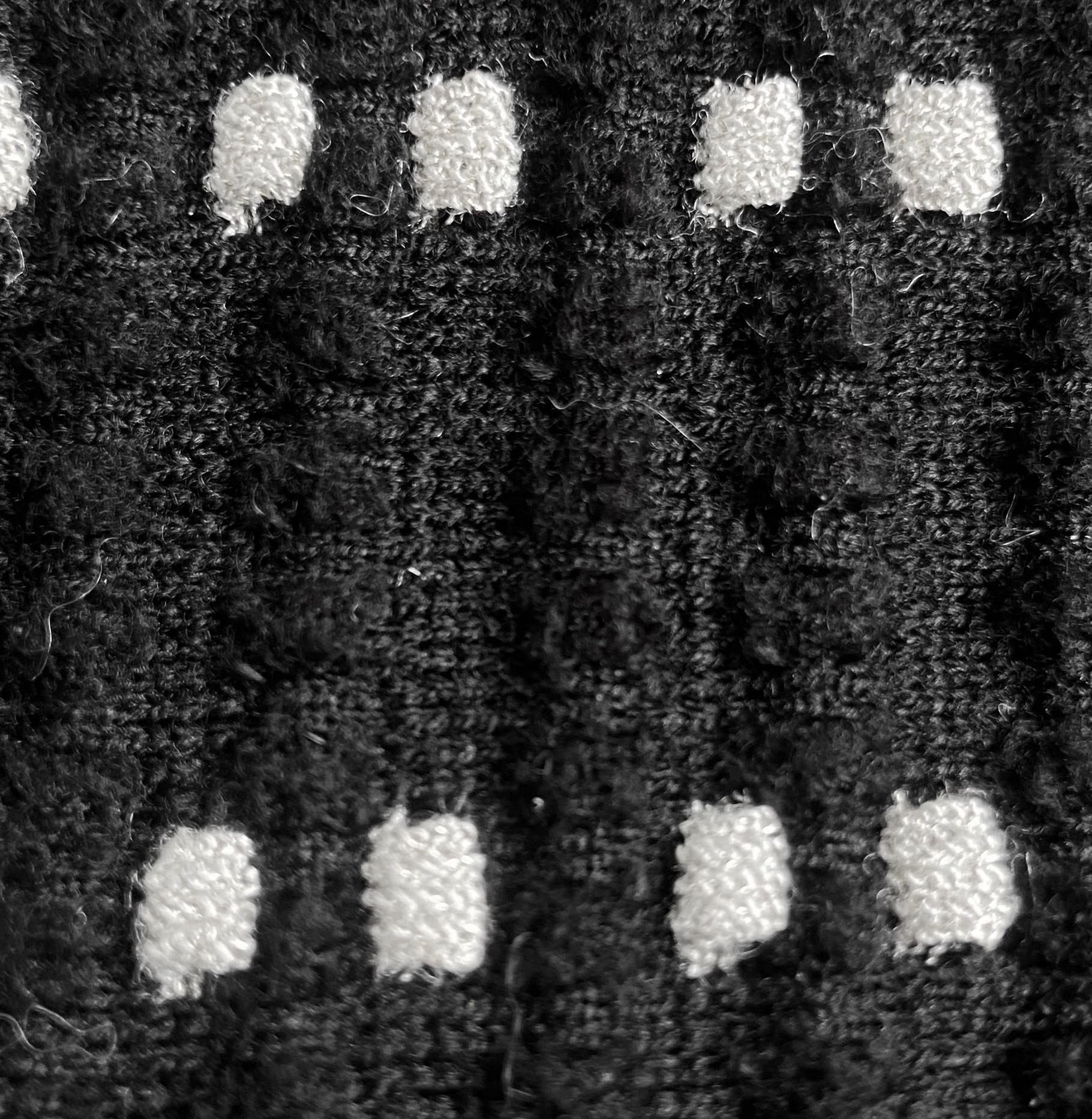 Alaia - Robe patineuse en tricot noir et blanc en vente 1