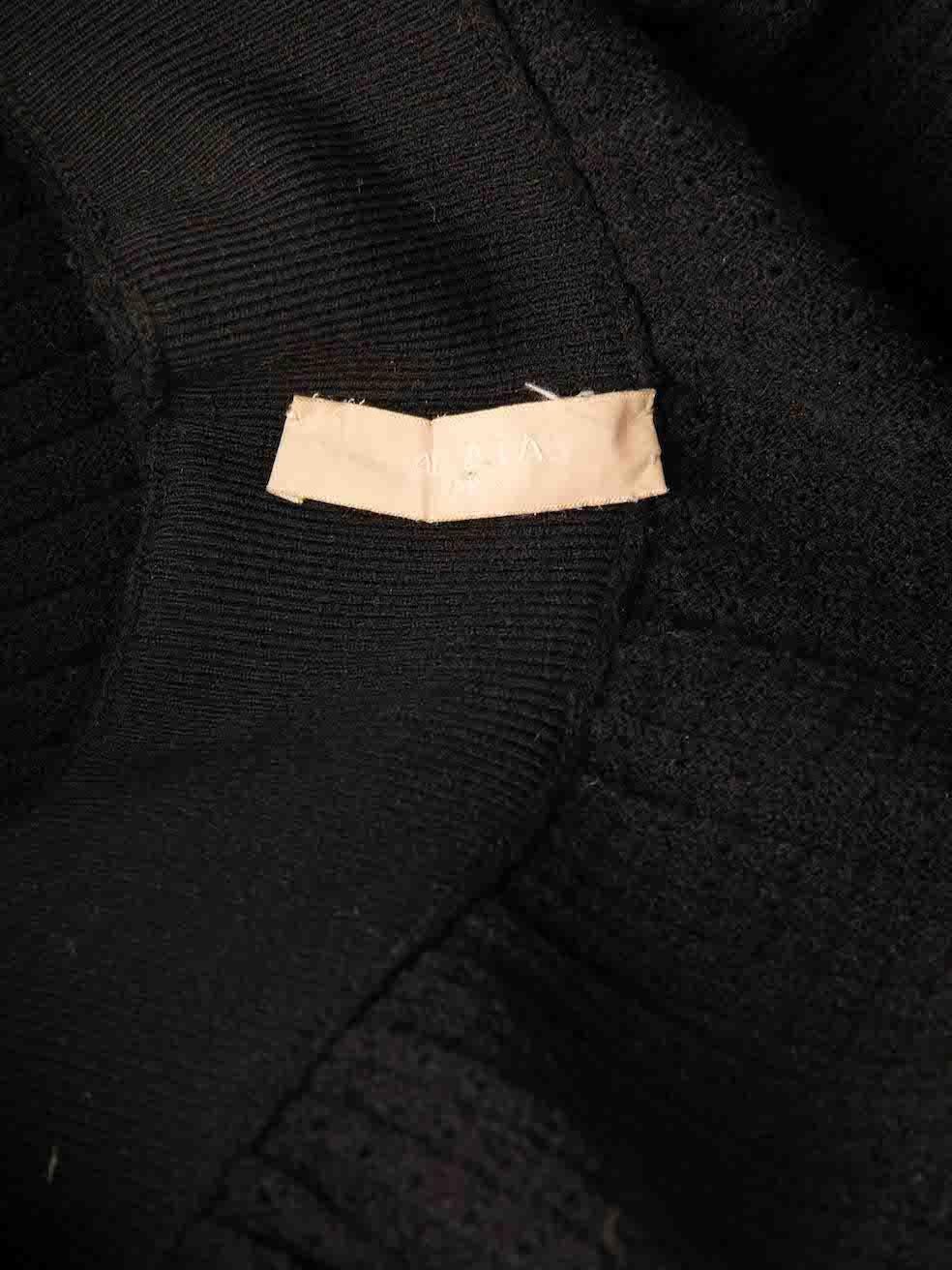Alaïa Black Wool Knit Circle Skirt Size XS 1