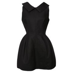 Alaia, black woven dress.