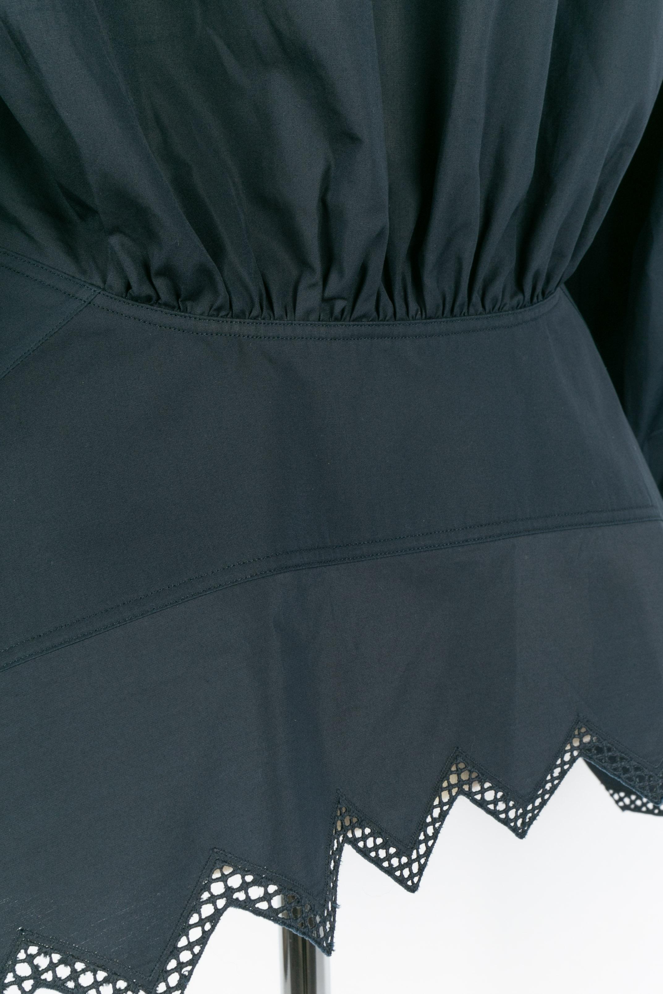 Chemisier bleu Alaïa en vente 2