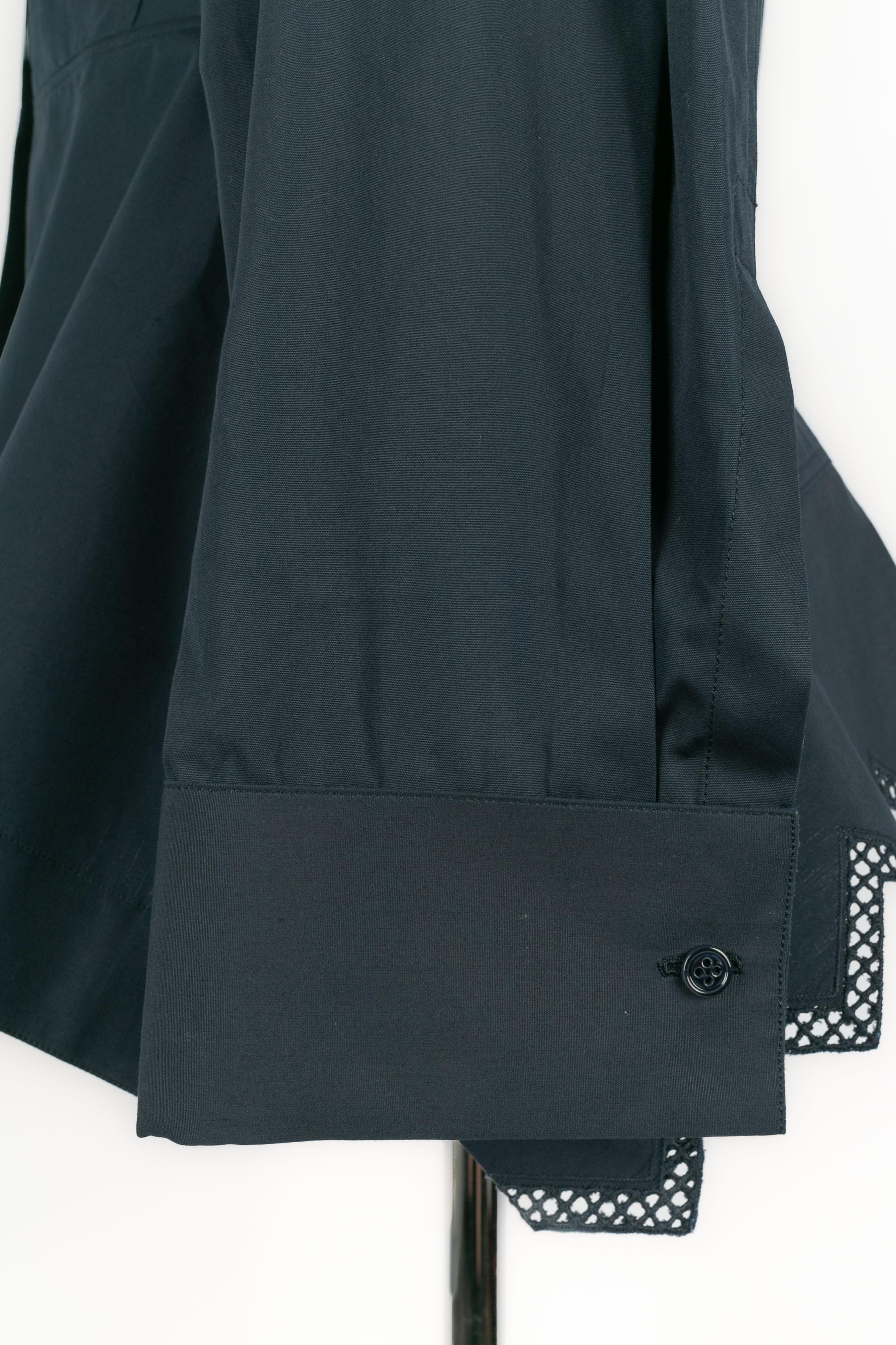 Chemisier bleu Alaïa en vente 3
