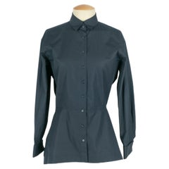 Blaue Bluse von Alaïa
