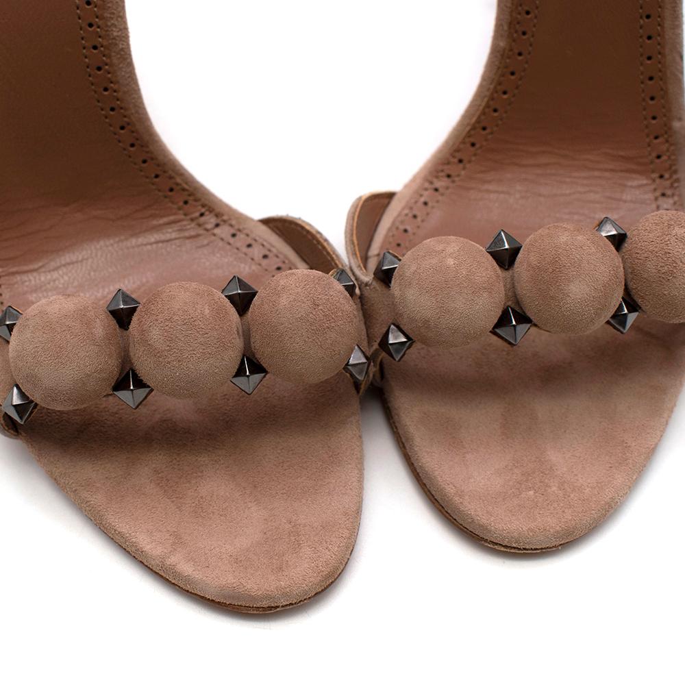 Alaia Bombe 90 Sandalen aus Wildleder mit Nieten - 38.5 1