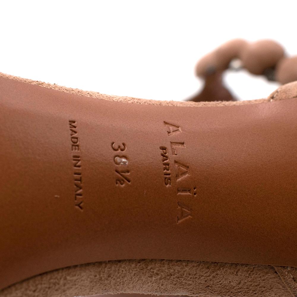 Alaia Bombe 90 Sandalen aus Wildleder mit Nieten - 38.5 4