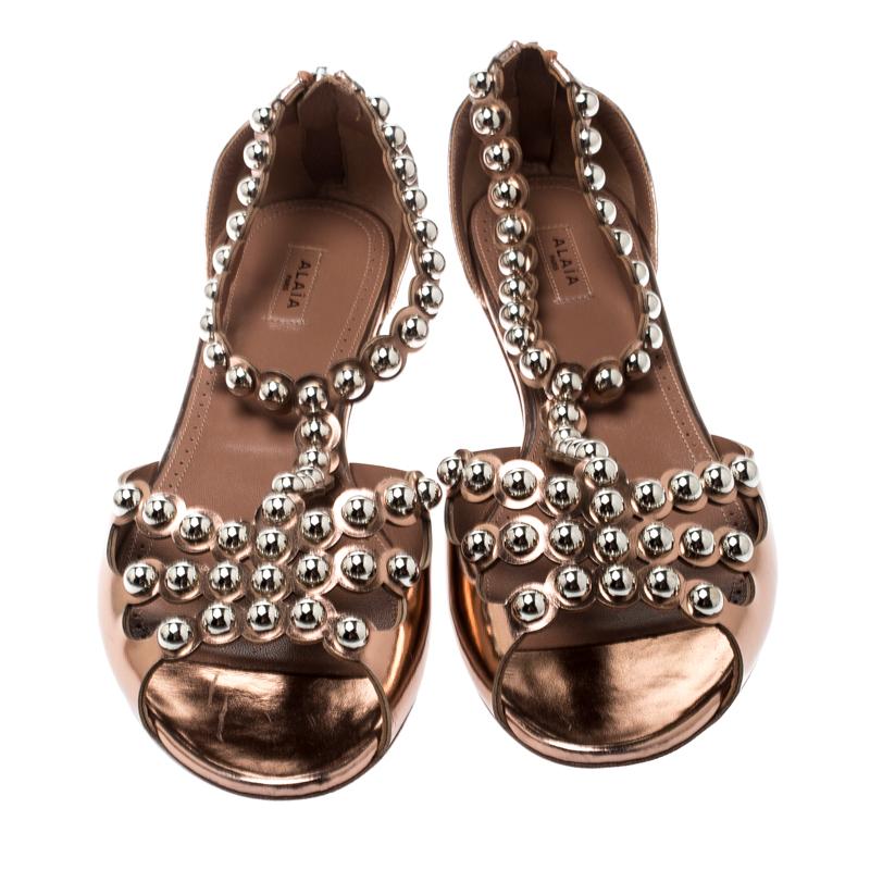 alaia flat sandals