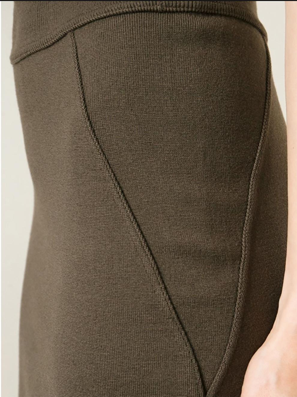 Women's Alaia Brown Pencil Skirt For Sale