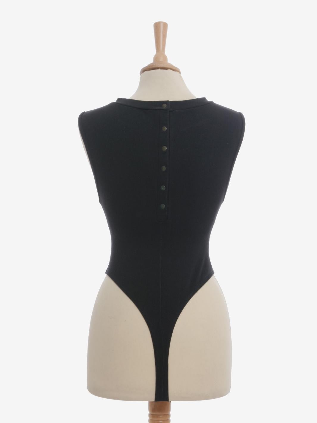 Alaïa Bodysuit mit Knöpfen - 80er Jahre Damen im Angebot