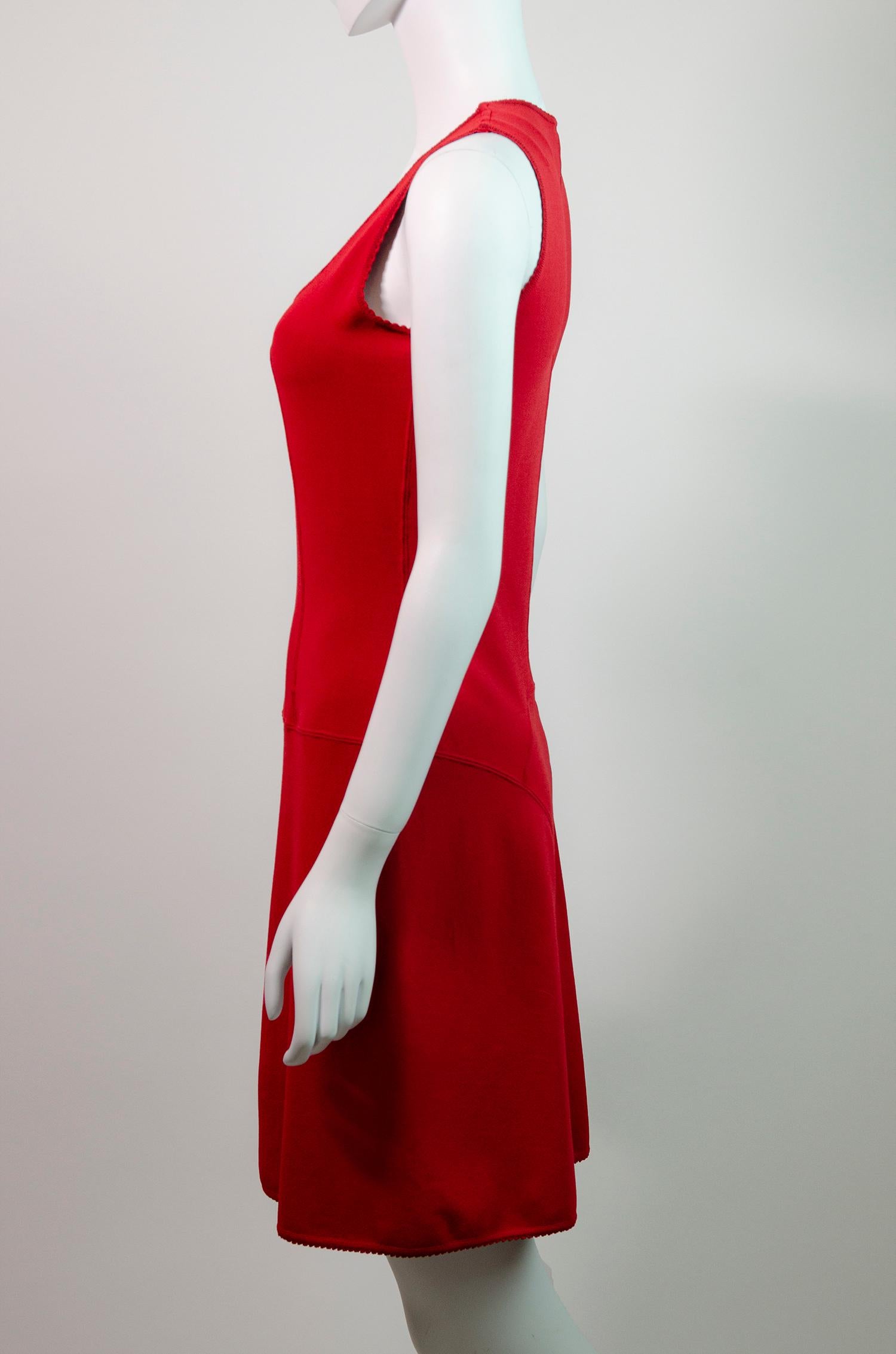 ALAÏA Classic Vintage 1990s Red Bodycon Clueless style Mini Dress In Excellent Condition In Berlin, BE