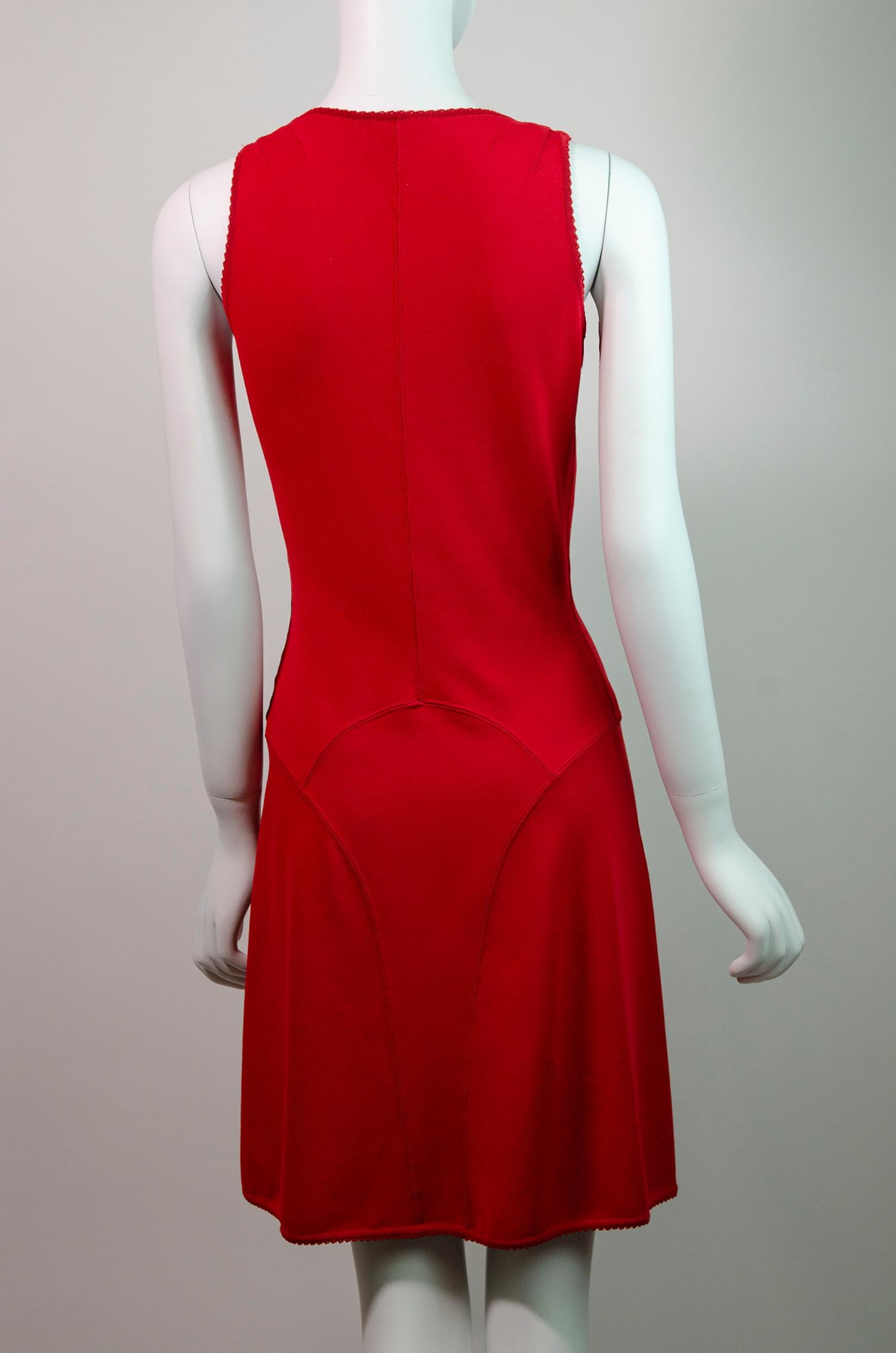 ALAÏA Classic Vintage 1990s Red Bodycon Clueless style Mini Dress 1