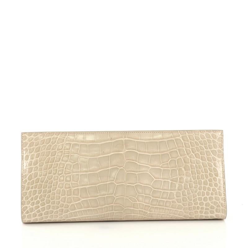 Alaia Clutch Crocodile Long In Good Condition In NY, NY