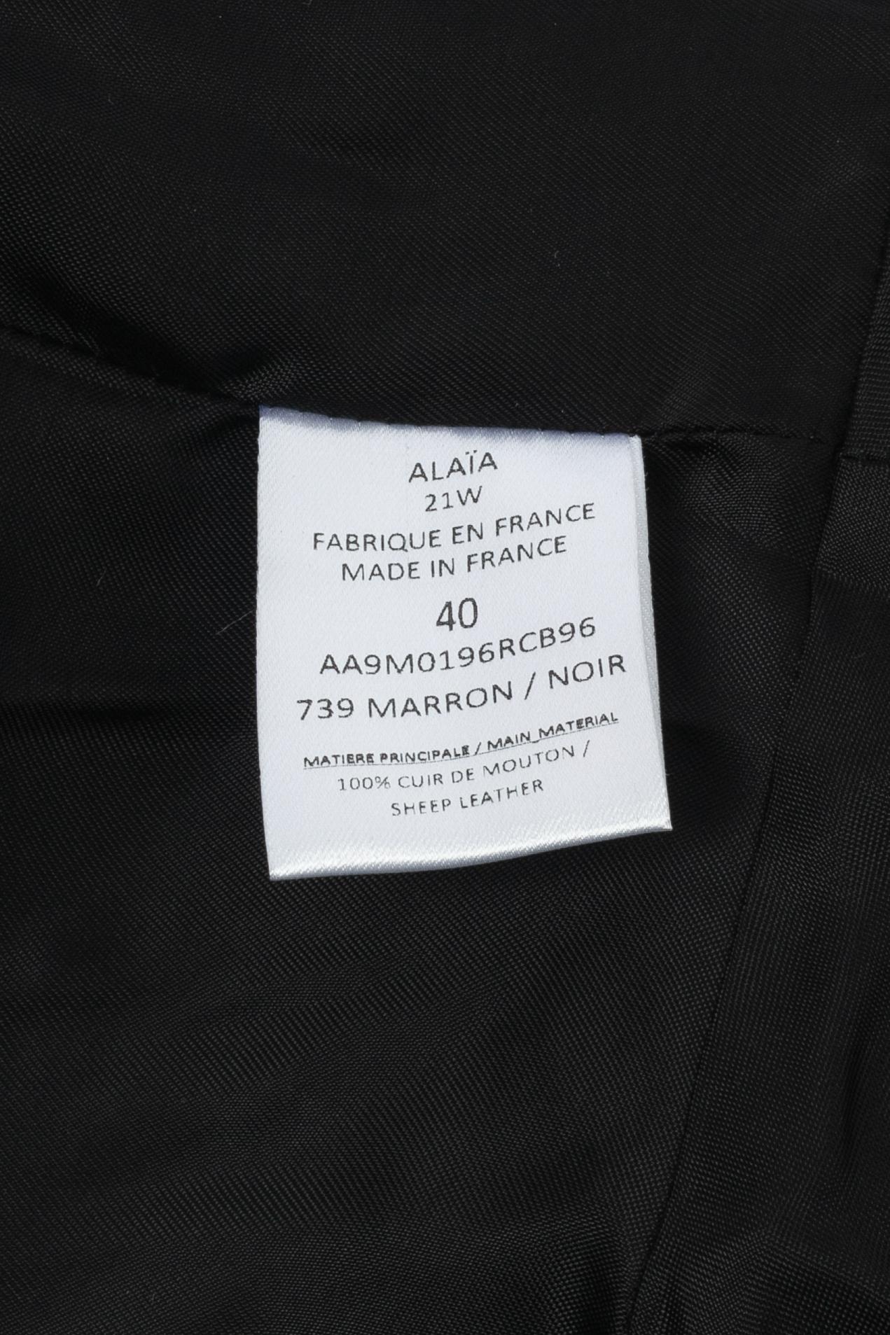 Alaïa coat winter 2021 in vendita 5