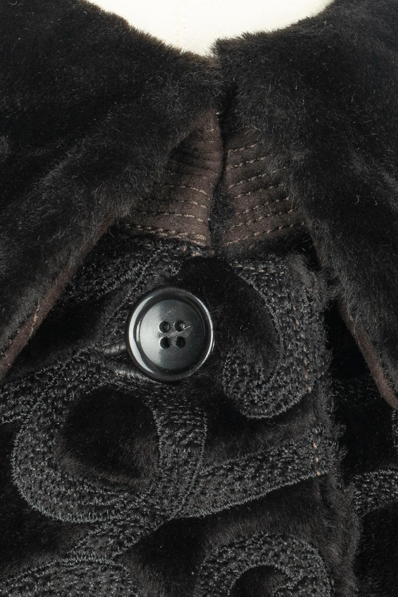 Nero Alaïa coat winter 2021 in vendita